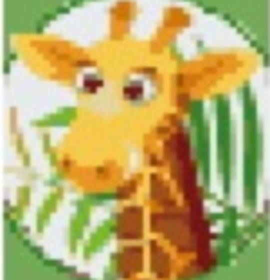 Giraffe One [1] Baseplate PixelHobby Mini-mosaic Art Kit